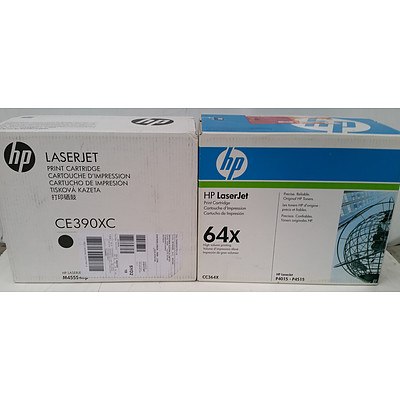 Assorted Lot of HP Toner Cartridges