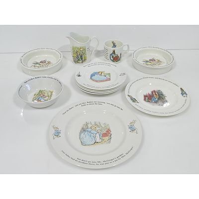 Group of Wedgwood Peter Rabbit Porcelain