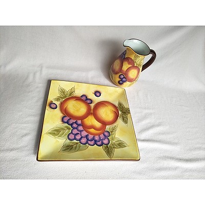 Maxwell Williams Tuscan Fruit Platter and Water Jug