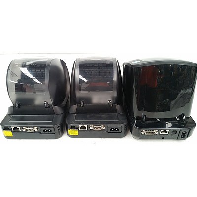 Brother QL-580 & QL-720 Black & White Label Printers - Lot of 3