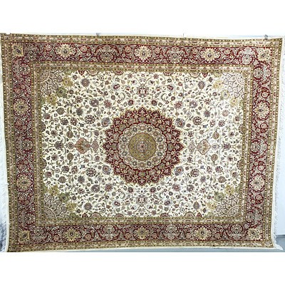 Large Genuine Hand Made Fine Kayseri Persian Carpet 