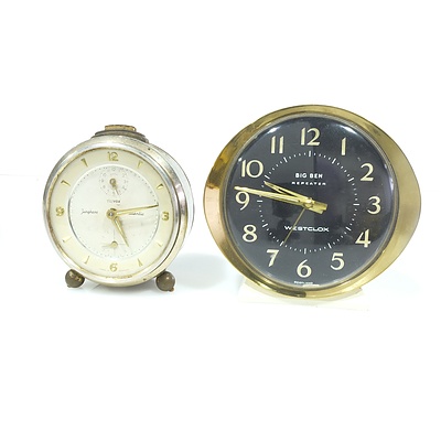 Westclox Big Ben Repeater and a German Junghans Trivox Clock