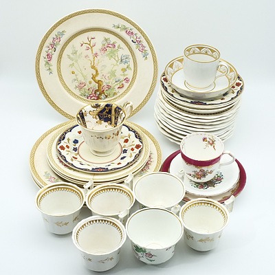 Group of Antique English China, Including Cresent and Sons, Swinnertons and More