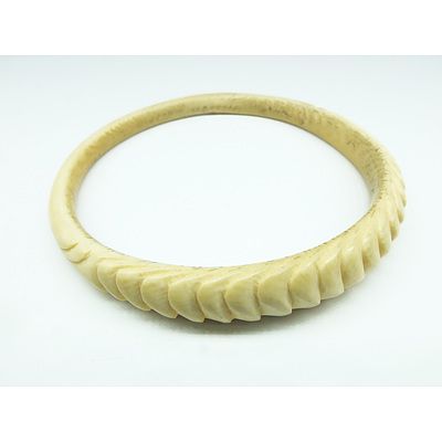 Elephant Ivory Wrist Bracelet Early to Mid 20th Century