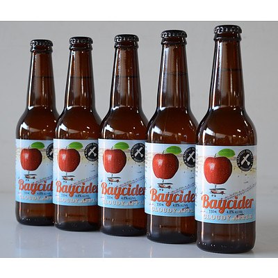 Case of 24 Baycider Cloudy Apple Cider 330ml Bottles - RRP $72.60