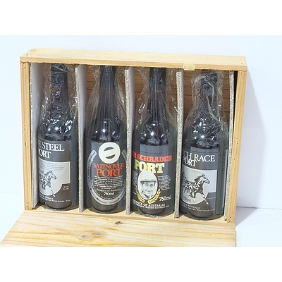 Trotting Series Port, Four Bottles Representing the Best in West Australian Trotting, Houghton Wines