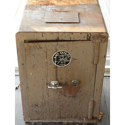 Vintage Ajax Safe Company Deposit Safe