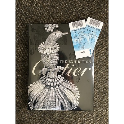 National Gallery of Australia - 4 Tickets Cartier The Exhibition & Catalogue