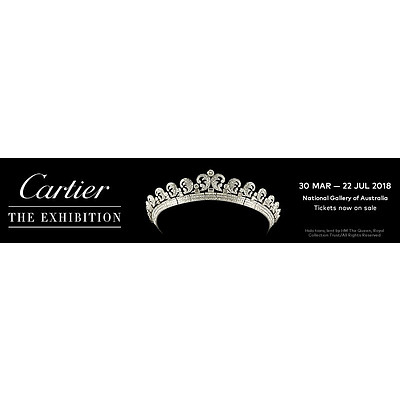 National Gallery of Australia - 4 Tickets Cartier The Exhibition & Catalogue