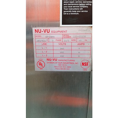 NU-VU Subway OP-2RFM Bread Oven
