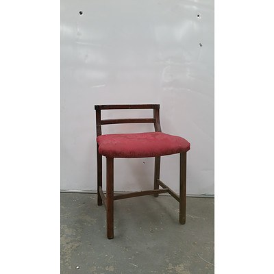 Timber Frame Upholstered Short Chair