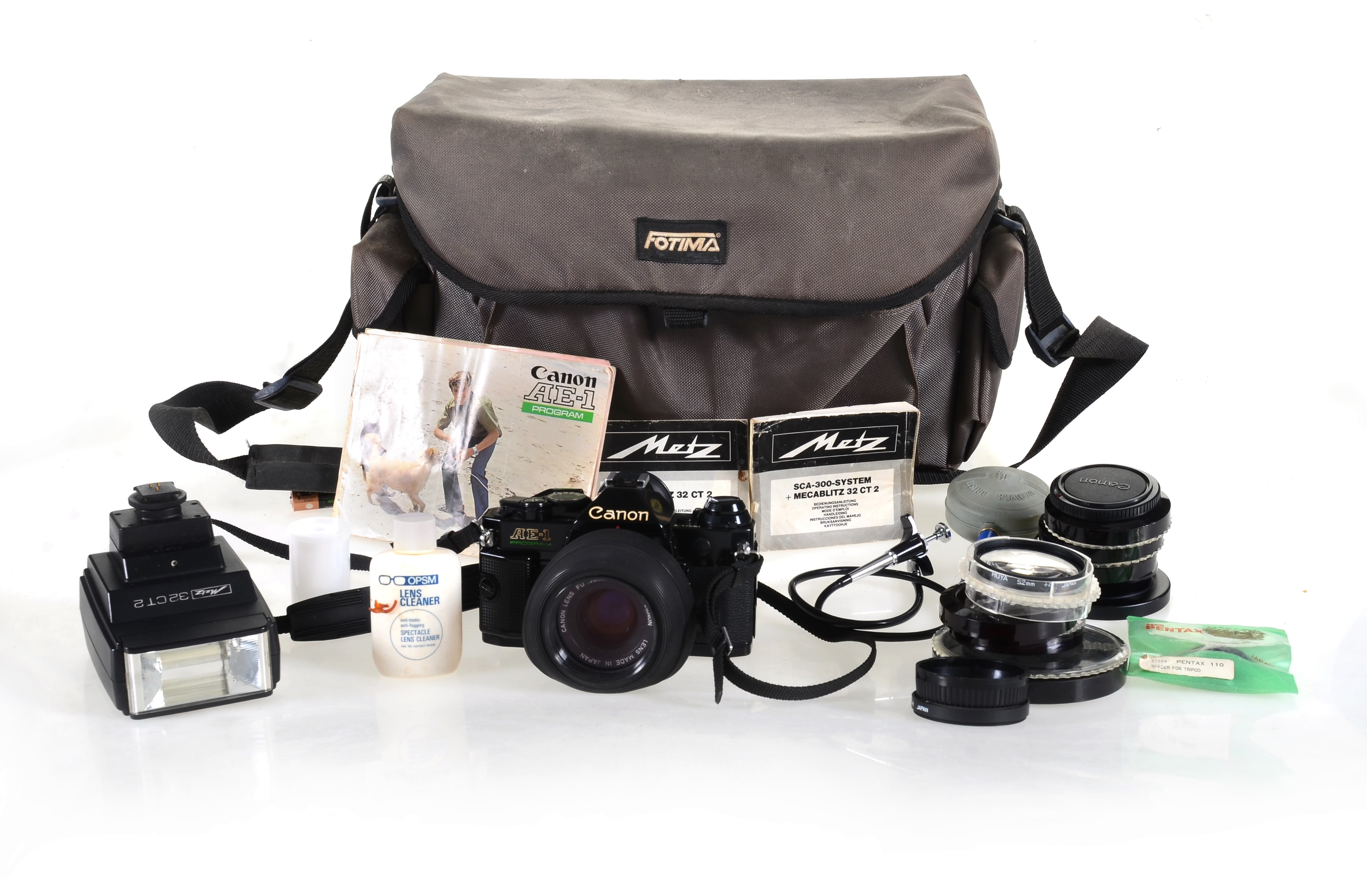 Canon AE1 Camera and accessories Lot 941736 ALLBIDS