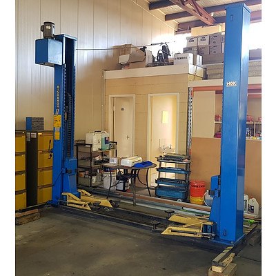 Bishamon Two Post Commercial Vehicle Hoist