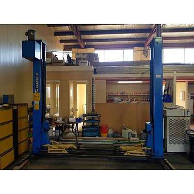 Bishamon Two Post Commercial Vehicle Hoist