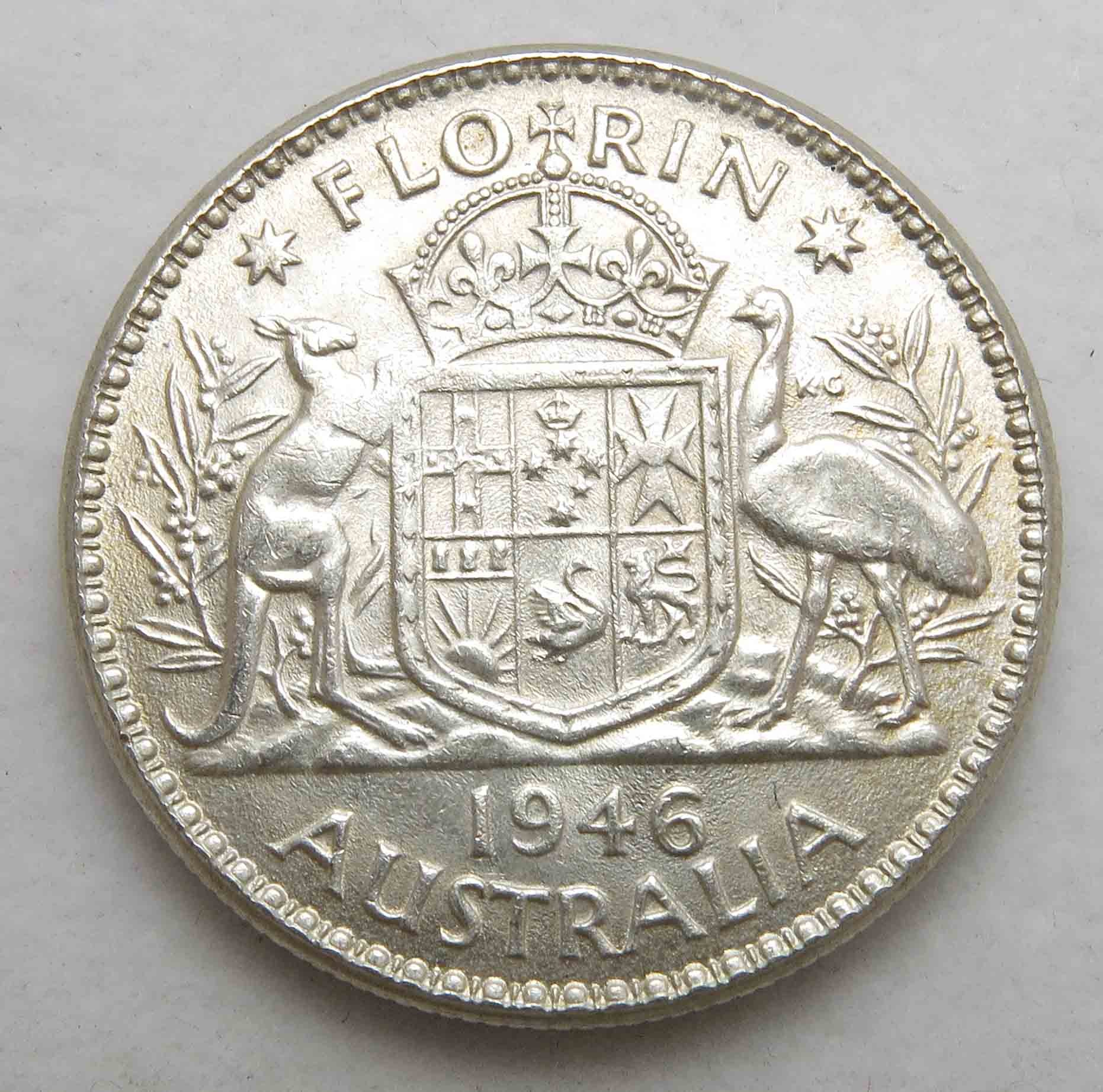 Australian Silver Florin 1946 Lot 942729 ALLBIDS