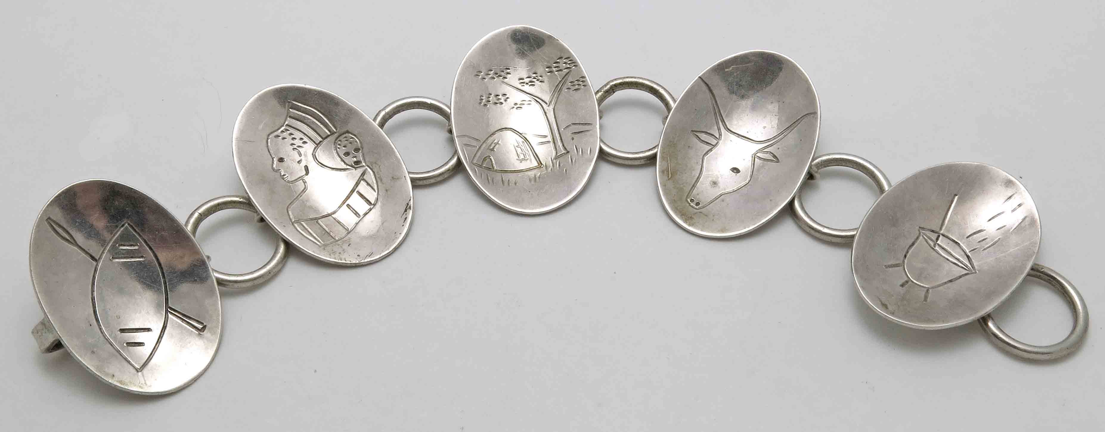 South African Sterling Silver Bracelet Lot 947830 ALLBIDS