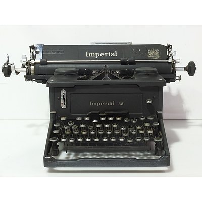 Imperial 58 Typewriter Circa 1940s