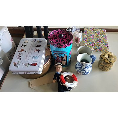 Group of Assorted Homewares, Collectables and Kitchenware Items