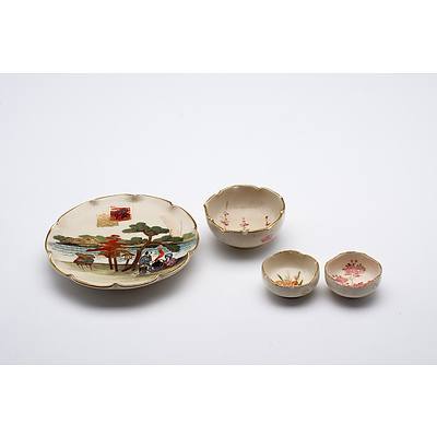 Four Japanese Satsuma Miniatures