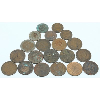 Group of Collectable Australian Coins Including Pennies and More