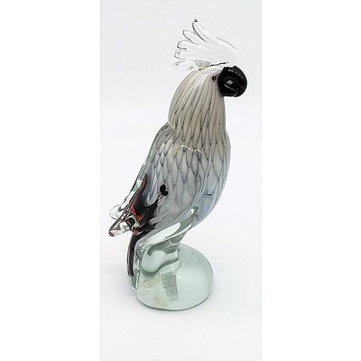 Art Glass Cockatoo