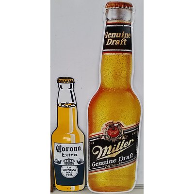 Collection of Beer Tap Tower, Beer Tap Handle Tops and Beer Memorabilia