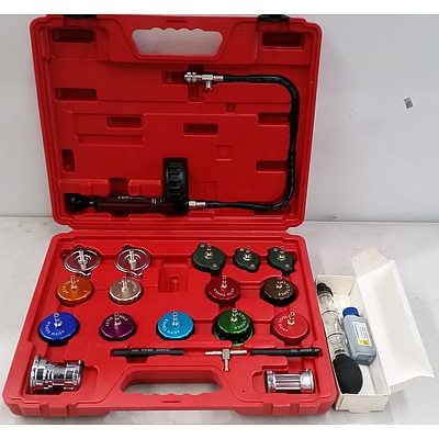 Cooling System Pressure Test Kit for Radiators and Caps and Combustion Chamber Leak Detector