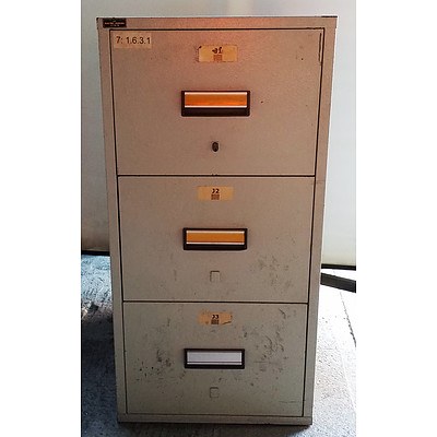 3-Drawer Fireproof Safe