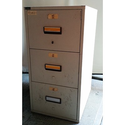 3-Drawer Fireproof Safe