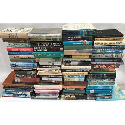 Large Collection of Books, Including Cooking, Novels, World Books and More