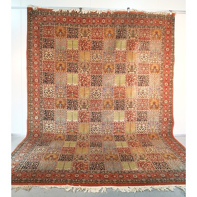 Impressive Persian Hand Knotted Wool Pile Bakhtiari Carpet