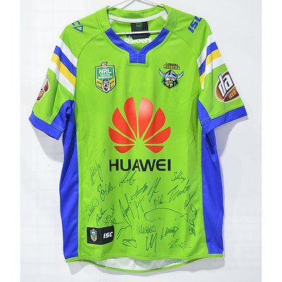 Canberra Raiders 2018 signed Jersey