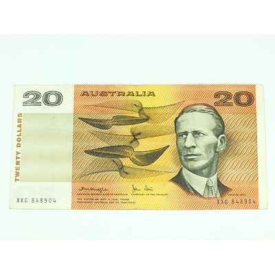 Twenty Dollar ($20) Australia Bank Note R407a 1979 Knight/ Stone Signatures