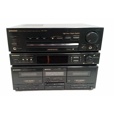 Pioneer DC-Z85 Stereo Double Cassette Deck Amplifier with Sound Image Controller and Stereo Double Cassette Deck