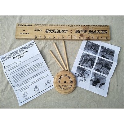 Instant Rose and Bow Maker Including Instructions