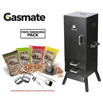 Gasmate Charcoal Smoker with Bonus Smoker Pack - RRP $399 - Brand New