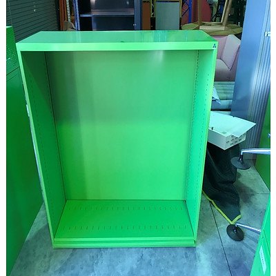 Green Metal Shelving Unit