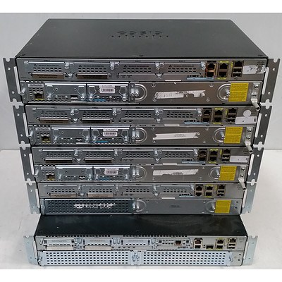 Cisco 2900 Series Integrated Service Routers - Lot of Five