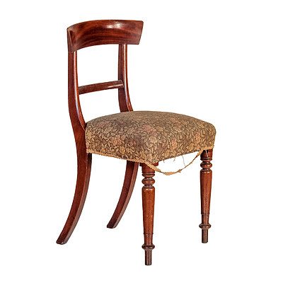 Victorian Mahogany Dining Chair Circa 1870
