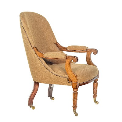 William IV Brazilian Rosewood Drawing Room Chair Circa 1835