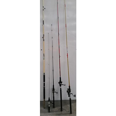 Fishing Rods Lot of Five
