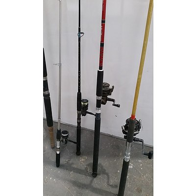 Fishing Rods Lot of Five