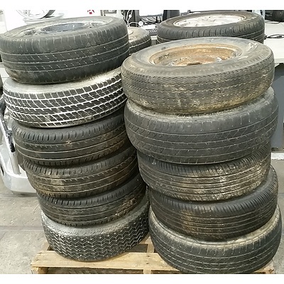 Car Rims with Tyres - Lot of 21