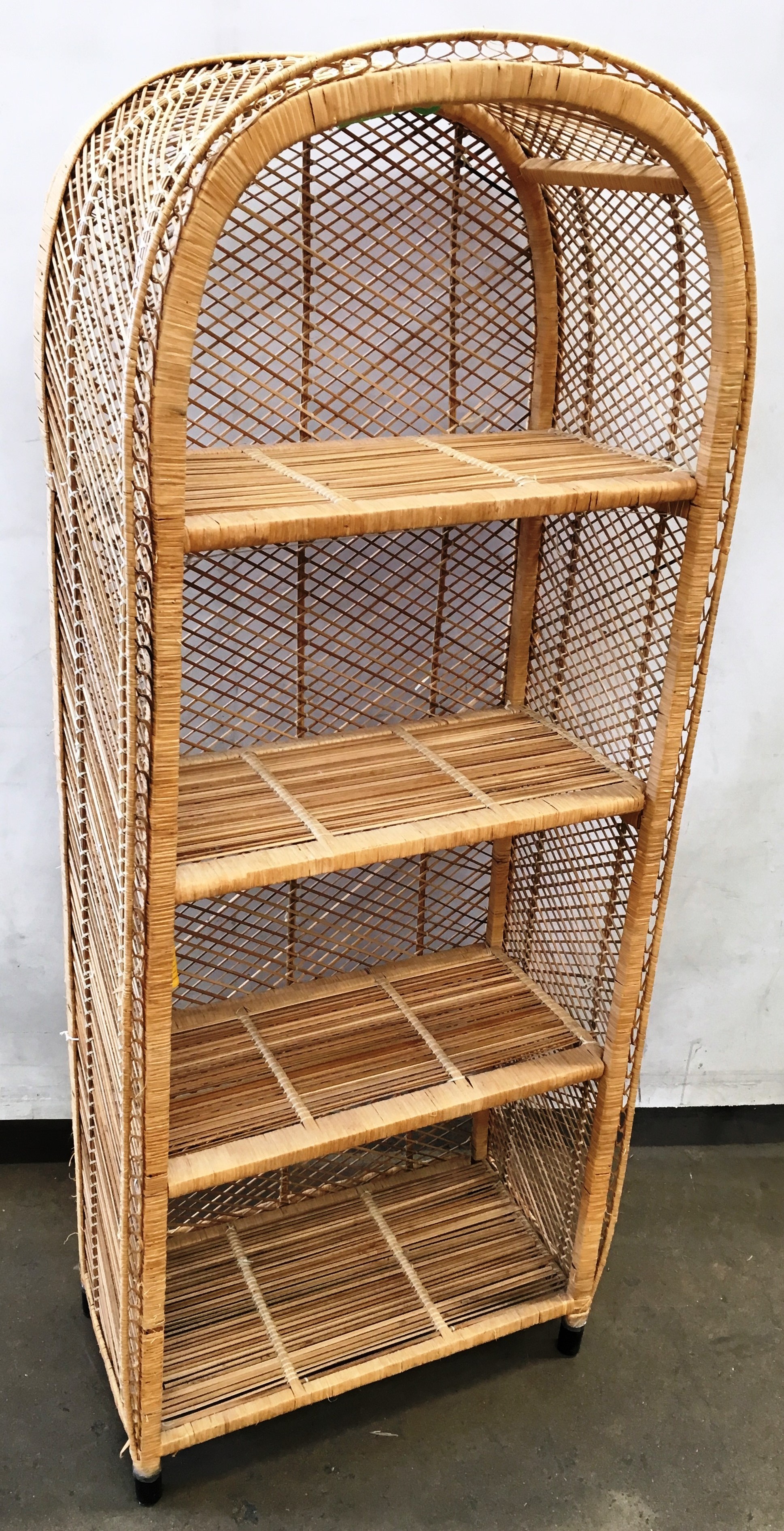 Woven Wicker Shelving Unit Lot 970334 ALLBIDS