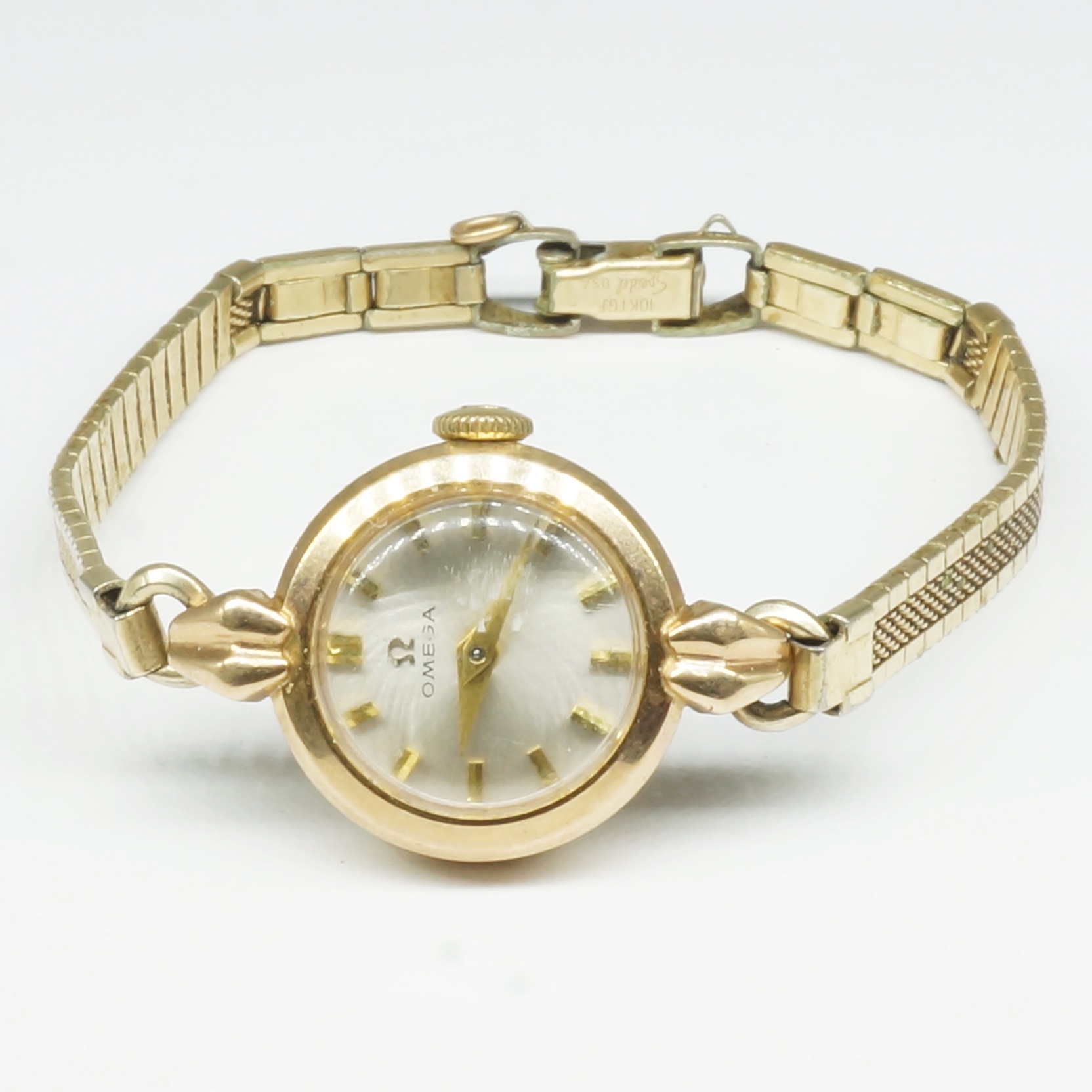 '9ct Pink Gold Omega Ladies Wrist watch'