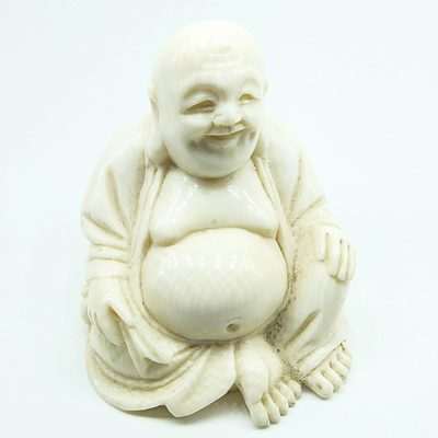 Small Ivory Carving of Buddha Early to Mid 20th Century