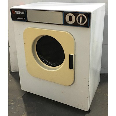 Retro Simspon Minimax 75 Dryer and Westinghouse LS Washing Machine