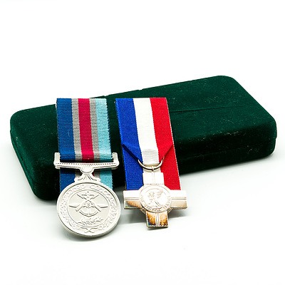Regular Service Medal and Sterling Silver General Service Medal