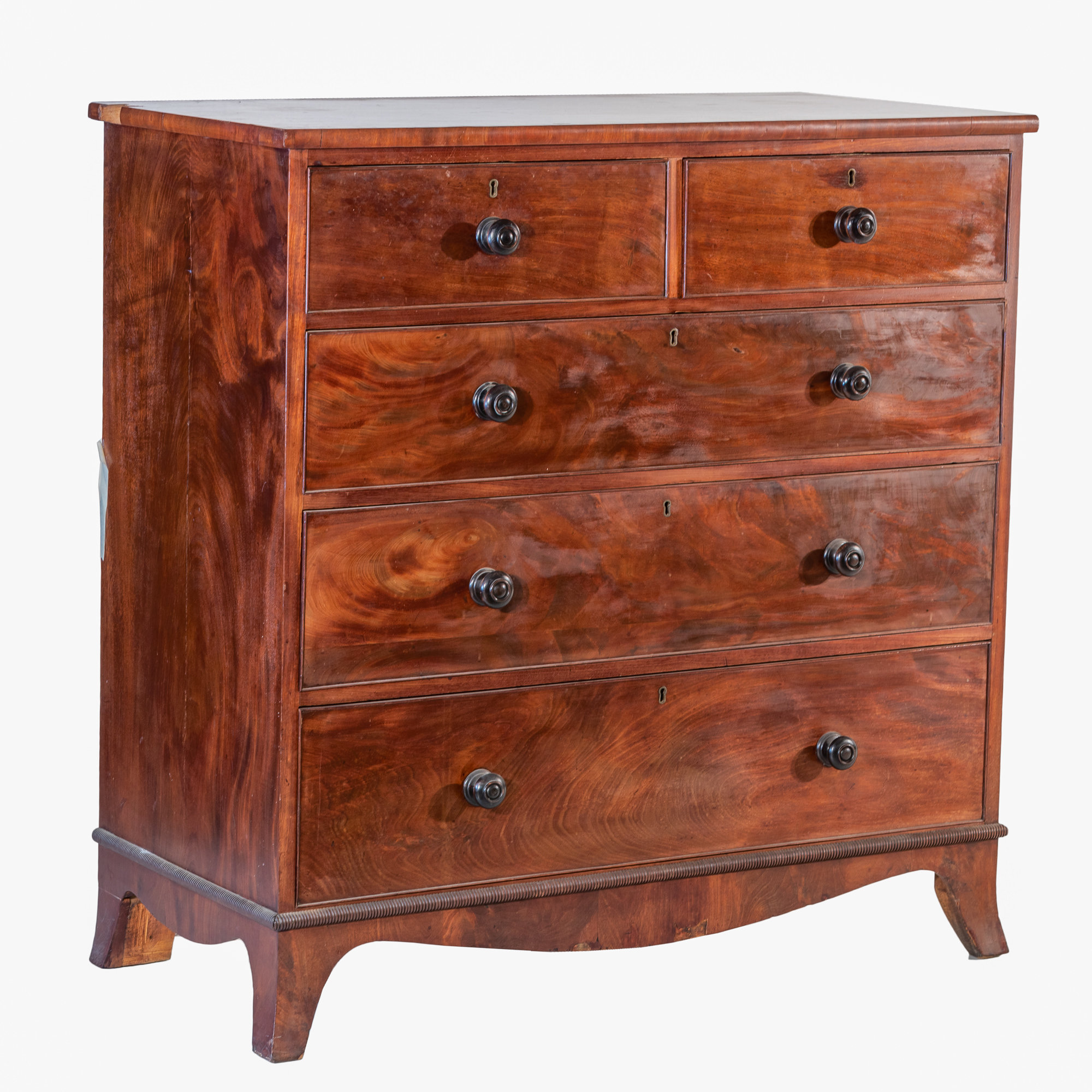'William IV Mahogany Chest of Drawers with Two Short Drawers Over Three Long Drawers Circa 1835'