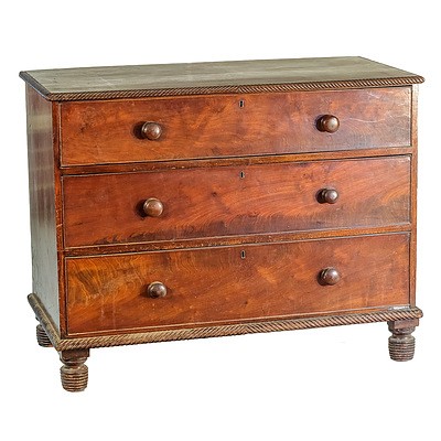 Early Victorian Mahogany Chest of Drawers Circa 1840